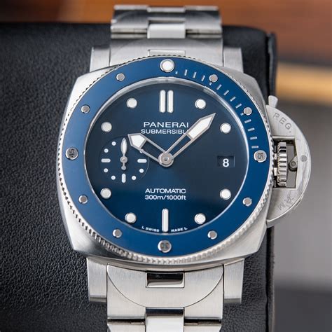 panerai submersible manual ebay|Panerai submersible blu notte.